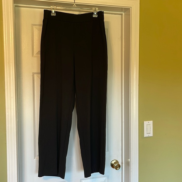 Susan Graver Wide Leg Black Pants Size M - Picture 1 of 4